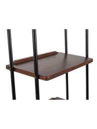Heal's Brunel Lean To Narrow Shelves Dark Wood in Brown, Size 50x35x175 - thumbnail 3