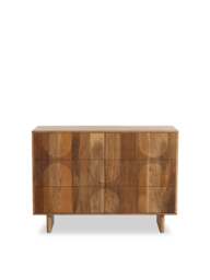 Barker and Stonehouse Zuberi Mango Wood 6 Drawer Chest Of Drawers in Neutral