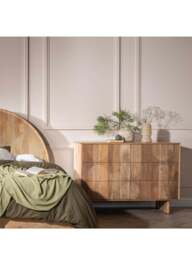 Barker and Stonehouse Zuberi Mango Wood 6 Drawer Chest Of Drawers in Neutral - thumbnail 2