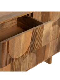 Barker and Stonehouse Zuberi Mango Wood 6 Drawer Chest Of Drawers in Neutral - thumbnail 4