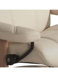 Barker and Stonehouse Consul Medium Classic Chair And Footstool, Cream in Neutral - thumbnail 4