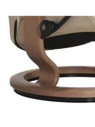 Barker and Stonehouse Consul Medium Classic Chair And Footstool, Cream in Neutral - thumbnail 5