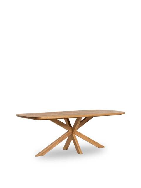 Barker and Stonehouse Bergen Solid Ash Wood Dining Table Seats 6 in Neutral, Size 240cm - image 1