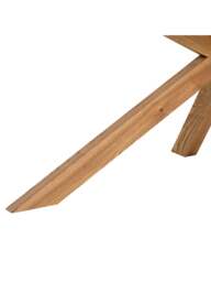 Barker and Stonehouse Bergen Solid Ash Wood Dining Table Seats 6 in Neutral, Size 240cm - thumbnail 4