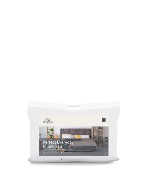 The Fine Bedding Company Perfect Everyday Pillow Pair in White, Cotton