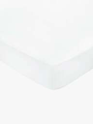 Bedeck of Belfast Fine Linens 1000 Thread Count Egyptian Fitted Sheet in White, Cotton, Size XL