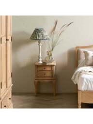Barker and Stonehouse Cecile Light Wooden French Style 2 Drawer Bedside Ta in Neutral - thumbnail 2