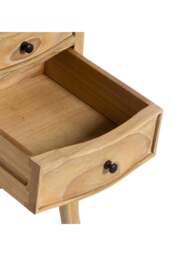 Barker and Stonehouse Cecile Light Wooden French Style 2 Drawer Bedside Ta in Neutral - thumbnail 5