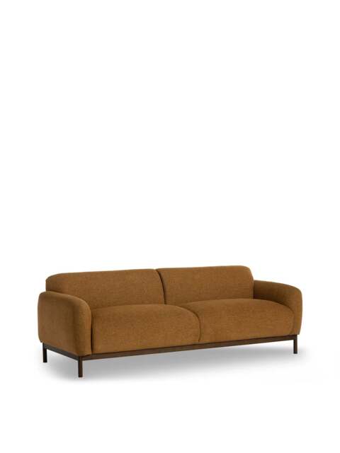 Barker and Stonehouse Connie Fabric 3 Seater Sofa in Yellow - image 1