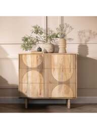 Barker and Stonehouse Zuberi Mango Wood 3 Drawer Chest Of Drawers in Neutral - thumbnail 2