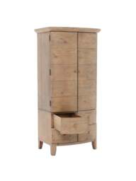 Barker and Stonehouse Lewes Small Wardrobe in Brown - thumbnail 4
