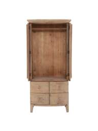 Barker and Stonehouse Lewes Small Wardrobe in Brown - thumbnail 3