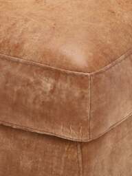 Barker and Stonehouse New Houston Footstool in Hewlett Ranch, Leather - thumbnail 4