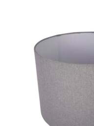 Libra Interiors Bruno Ceramic Table Lamp Charcoal With Shade E27 60W in Black, Wood/Metal - thumbnail 3