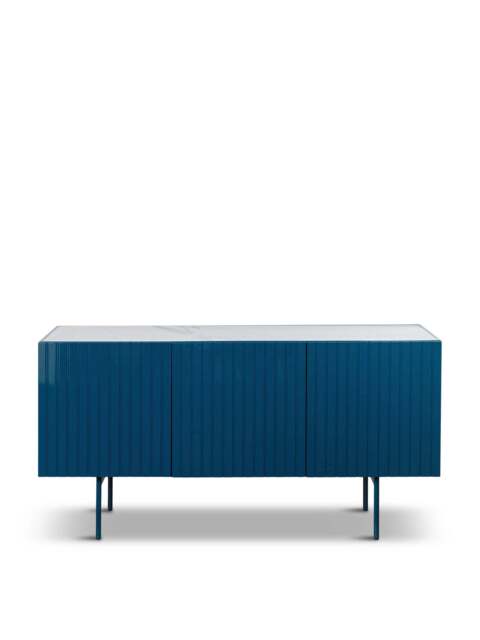 Heal's Riga Sideboard High Gloss in Blue, Ceramic - image 1