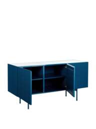 Heal's Riga Sideboard High Gloss in Blue, Ceramic - thumbnail 2