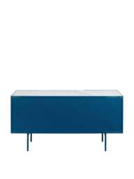 Heal's Riga Sideboard High Gloss in Blue, Ceramic - thumbnail 4