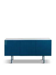 Heal's Riga Sideboard High Gloss in Blue, Ceramic - thumbnail 1