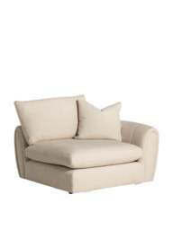 Barker and Stonehouse Damaris Fabric Modular 1 Seat Sofa Unit With Right A in Neutral - thumbnail 2