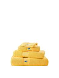 Ralph Lauren Home Polo Player Hand Towel in Yellow, Cotton - thumbnail 2