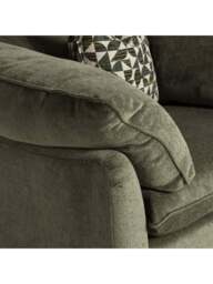 Barker and Stonehouse Orion Fabric Fabric Snuggle Chair in Green, Size 2 Seater - thumbnail 3