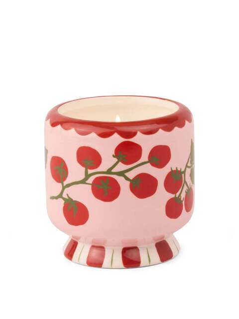 Designworks Inc A Dopo Tomato Vine Ceramic Candle in Pink, Size 226g - image 1