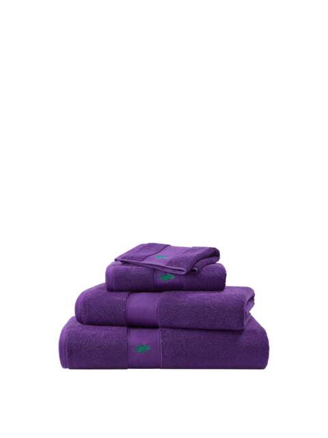 Ralph Lauren Home Polo Player Purple in Chalet Purple, Cotton, Size Bath Towel - image 1
