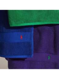 Ralph Lauren Home Polo Player Purple in Chalet Purple, Cotton, Size Bath Towel - thumbnail 5
