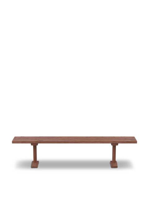 Heal's Lisbon Bench Walnut Straight Edge in Brown, Size 200x35x45