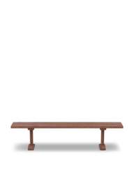 Heal's Lisbon Bench Walnut Straight Edge in Brown, Size 200x35x45