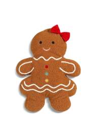 Cushion Gingerbread For Christmas Decoration in Brown