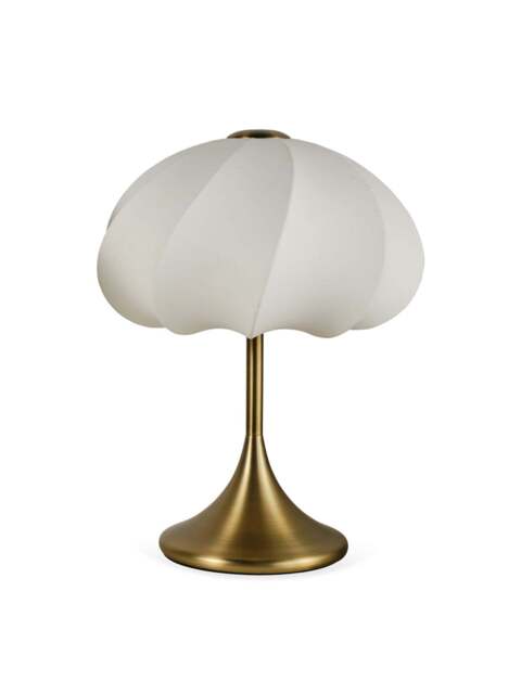 Heal's Malmo Touch Table Lamp Brass in White - image 1