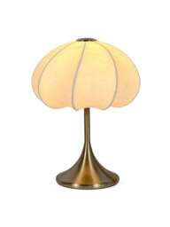 Heal's Malmo Touch Table Lamp Brass in White - thumbnail 3