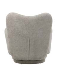 Libra Interiors Casa Upholstered Swivel Chair in Mink, Size 82x65x80 - thumbnail 5