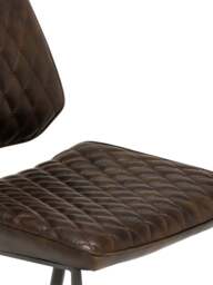 Barker and Stonehouse Hawley Quilted Dining Chair in Brown - thumbnail 5
