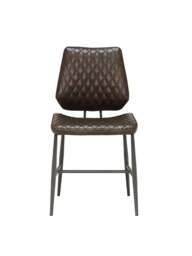 Barker and Stonehouse Hawley Quilted Dining Chair in Brown - thumbnail 2