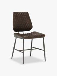 Barker and Stonehouse Hawley Quilted Dining Chair in Brown