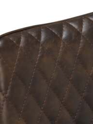 Barker and Stonehouse Hawley Quilted Dining Chair in Brown - thumbnail 4