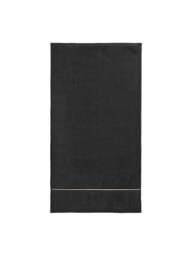 TURNER BIANCA Zero Twist Satin Stitch Cotton Bath Towel in Black, Cotton/Satin - thumbnail 1