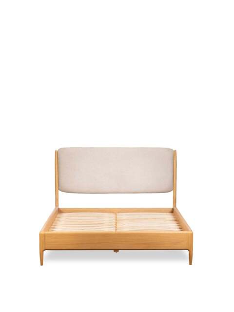 Barker and Stonehouse Winchester Upholstered King Bed Frame in Neutral - image 1