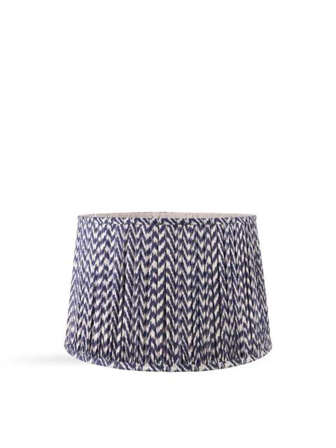 Pacific Lifestyle Chevron Mushroom Pleat Shade in Blue, Size 50cm - image 1