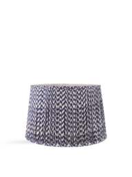 Pacific Lifestyle Chevron Mushroom Pleat Shade in Blue, Size 50cm - thumbnail 1