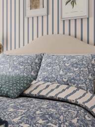 Helena Springfield Forest Friends Cover Set in Blue, Cotton, Size Superking - thumbnail 2