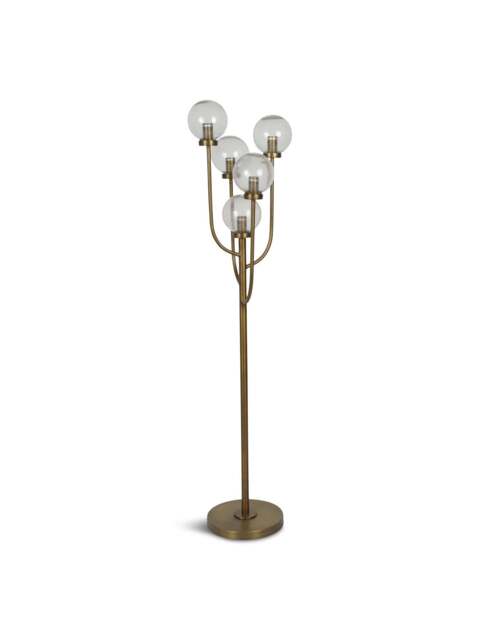 Libra Interiors Wellesley Five Globe Floor Lamp in Bronze, Size 137x35x35 - image 1