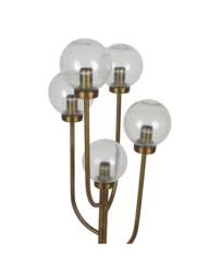 Libra Interiors Wellesley Five Globe Floor Lamp in Bronze, Size 137x35x35 - thumbnail 3