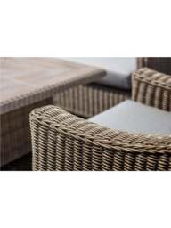 Bramblecrest Fairford 10+ Seater Rattan L-Shape Sofa Set With Dual Height Table, Bench & Armchair - thumbnail 4