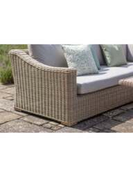 Bramblecrest Fairford 10+ Seater Rattan L-Shape Sofa Set With Dual Height Table, Bench & Armchair - thumbnail 5
