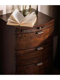 Barker and Stonehouse Navajos Reclaimed Wood 3 Drawer Bedside Table in Reclaimed Wood/Chestnut Finish - thumbnail 3