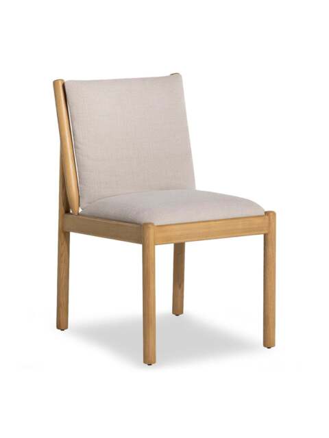 Barker and Stonehouse Mirna Light Fabric Dining Chair in Grey - image 1