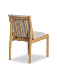 Barker and Stonehouse Mirna Light Fabric Dining Chair in Grey - thumbnail 3